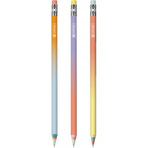 Grafit ceruza BRUNNEN HB Rainbow Paper radíros,3 pasztell színnel  32dbdispl.  102906012