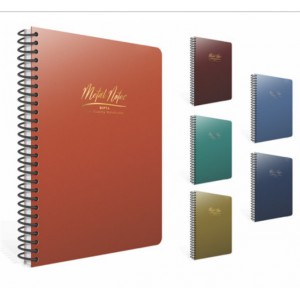 Spir&aacute;lf&uuml;zet GIPTA Metal Notes A4 PP karton bor&iacute;t&aacute;ssal 60 lapos kock&aacute;s 6132