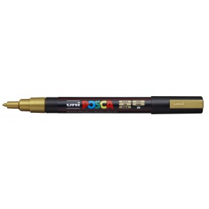 Marker dekor UNI Posca PC-3M   0,9-1,3mm  arany