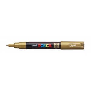 Marker dekor UNI Posca PC-1M  0,7-1mm  arany