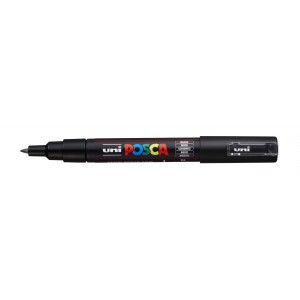 Marker dekor UNI Posca PC-1M  0,7-1mm  fekete
