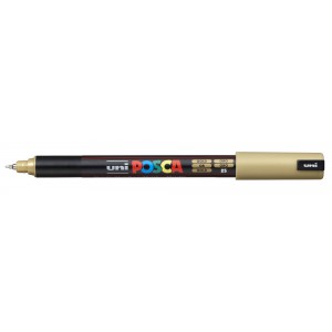 Marker dekor UNI Posca PC-1MR  0,7mm tűhegyű arany
