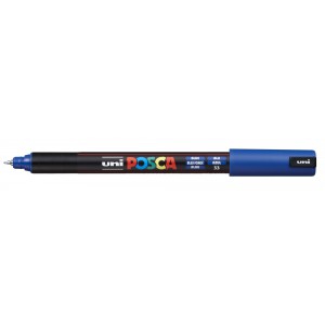 Marker dekor UNI Posca PC-1MR  0,7mm tűhegyű k&eacute;k