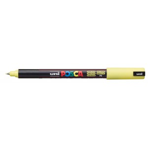 Marker dekor UNI Posca PC-1MR  0,7mm tűhegyű s&aacute;rga