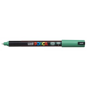 Marker dekor UNI Posca PC-1MR  0,7mm tűhegyű z&ouml;ld