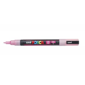 Marker dekor UNI Posca PC-3M   0,9-1,3mm  csillámos rózsaszín