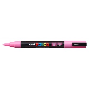 Marker dekor UNI Posca  PC-3M  0,9-1,3mm  rózsaszín
