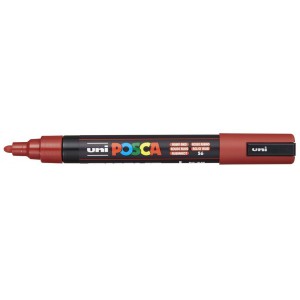 Marker dekor UNI Posca PC-5M  1,8-2,5mm  rubint piros  56