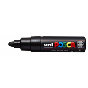 Marker dekor UNI Posca  PC-7M 4,5-5,5mm  fekete