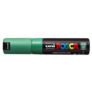 Marker dekor UNI Posca  PC-7M 4,5-5,5mm  z&ouml;ld