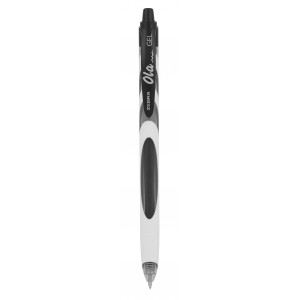 Zselés toll ZEBRA Ola 0,7mm nyomógombos fekete