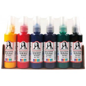 Akrilfesték6 klt MONA LISA pumpás kivitelben 6x70ml