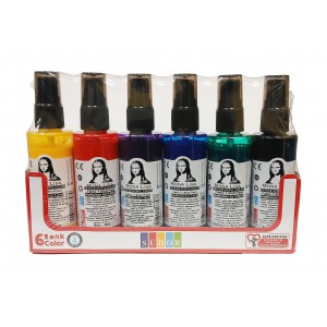 Textifesték6 klt MONA LISA pumpás kivitelben 6x70ml