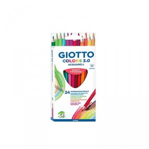 Színes ceruza 24klt GIOTTO Colors 3.0 akvarell háromszög 277200