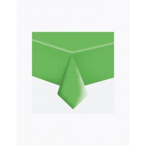 Terítő POLMAK 120x180cm papír letörölhető 036802 zöld alapon fehét pöttyös