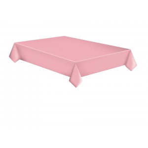 Terítő POLMAK 120x180cm papír letörölhető 036803 rózsaszín alapon fehér pöttyes