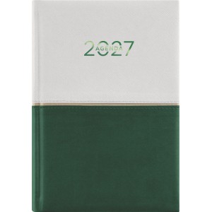 Napi agenda A5 2027 CONTRAST feh&eacute;r-z&ouml;ld