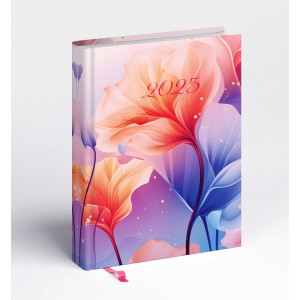 Napi agenda REALSYSTEM B6  2025  LIBROBELLO floral