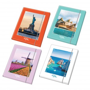 Gumis mappa BLASETTI  A4 1,2 cm Paesaggi 8377