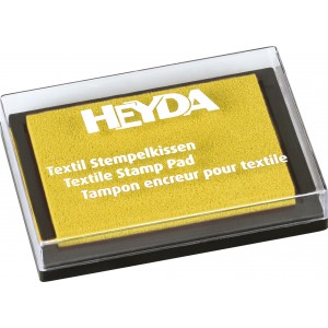 Textil nyomda HEYDA  6 x 4 cm  sárga  204888510