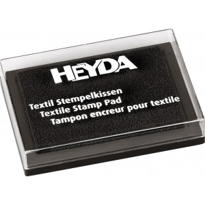 Textil nyomda HEYDA  6 x 4 cm  fekete  204888590