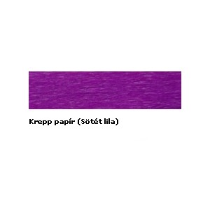 Krepp papír BRILLANT 0,5x2m 25 sötét lila