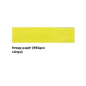 Krepp papír BRILLANT 0,5x2m 14 citrom sárga