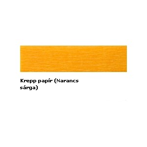 Krepp papír BRILLANT 0,5x2m 18 mandarinsárga