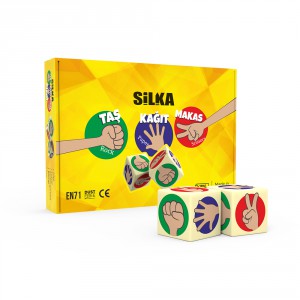 Radír SILKA kő-papír-olló 12dbdob  SLK-ART.1039