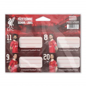 Füzetcímke LIVERPOOL FC 12dbcsg