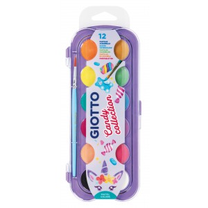 Vízfesték 12klt GIOTTO Fila 30mm Candy csajos színek 351600