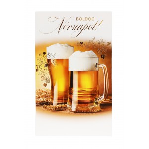 Képeslap 5 ARGUS 15-6545 Boldog Névnapot! Söröskorsók