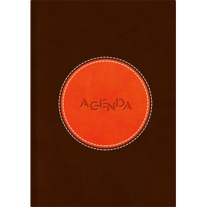 Napi agenda A5 2027 CENTRAL barna-narancs