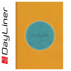 Napi agenda A5 2026 CENTRAL sárga-türkiz
