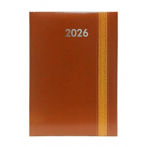Napi agenda  SZEKSZÁRD  B5 2026  varrott REBEL barna