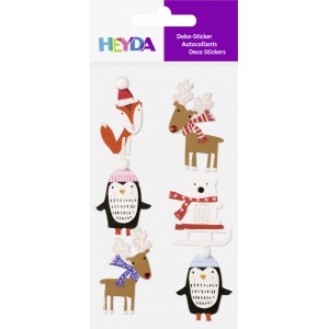 Matrica HEYDA  Christmas Animals  6db-os  203780701