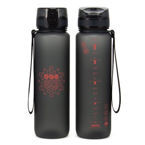 Kulacs ARS UNA motivációs  Dark Grey 1000ml  5133 25