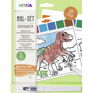 Színező HEYDA 15 x 13 10féle mintával + tollal  Dinoszaurusz  204870752