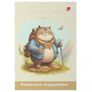 &Uuml;zenő &eacute;s jegyzetf&uuml;zet ICO S&Uuml;NI A5 &oacute;vodai  Cat