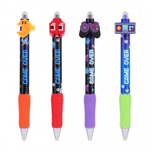 Zselés toll NEBULO 0,7mm radírozható Pixel gamer DT-0003