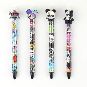 Zselés toll NEBULO 0,7mm radírozható Panda DT-0006