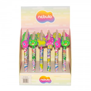 Zselés toll NEBULO 0,7mm radírozható Gombák,erdő DT-NEON