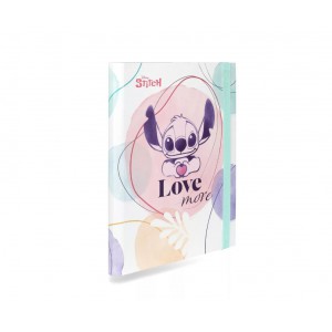 Füzetbox gumis Disney Fashion STITCH LOVE A4 karton 75200 3cm gerinc