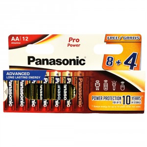 Elem PANASONIC tartós alkáli elem ceruza LR06EPS-12HH   AA  8+4