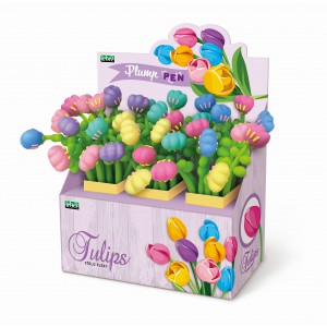 Golyóstoll LEBEZ  Plump pen Tulips 36dbdispl 82104