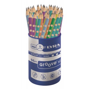 Grafit ceruza LYRA Groove háromszög pasztel 96dbpohár HB  1763961