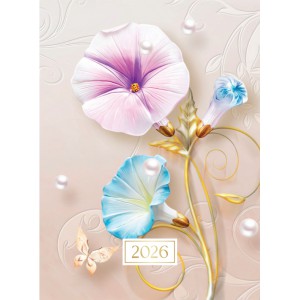 Napi agenda  OFFICE 21  B6 2026 papírborítós Silk Pink