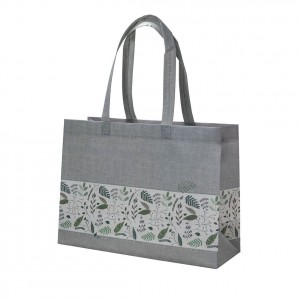 Bevásárló táska textil non-woven ARGUS 34,3x25x12cm  szövetzöld 2032-0357