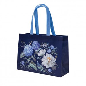 Bevásárló táska textil non-woven ARGUS 34,3x25x12cm  white rose 2032-0400