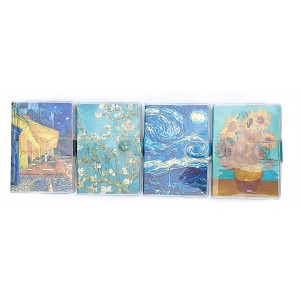 Notesz PVC A7 &eacute;lnyomott  Van Gogh 1500-10